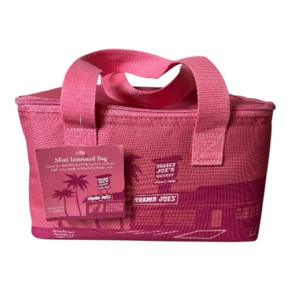 NWT Trader Joe's Pink Mini Insulated Bag